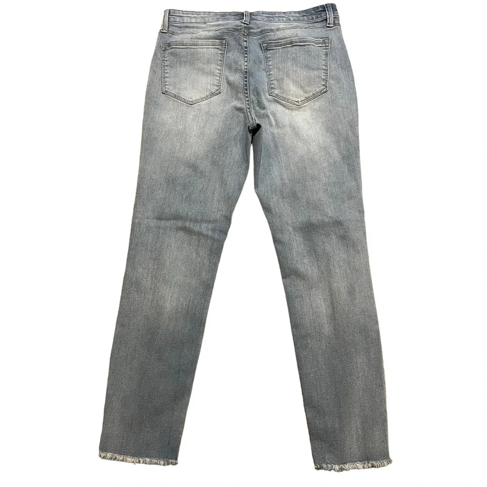 Buffalo David Bitton Jess Rip and Repair Mid Rise Skinny Jeans.  Size 8